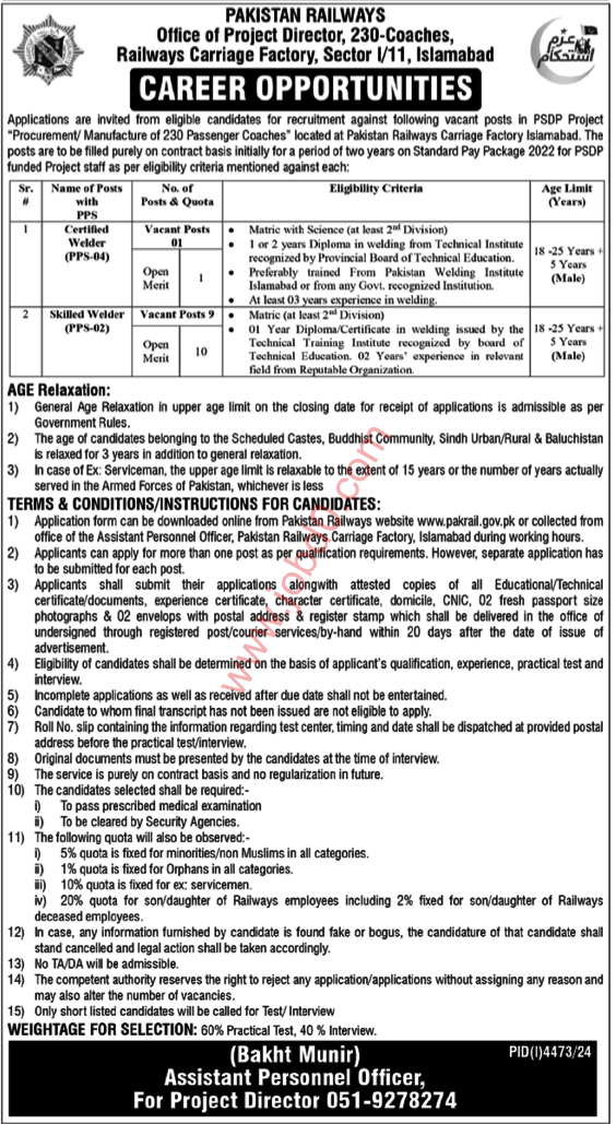 Railway Carriage Factory jobs